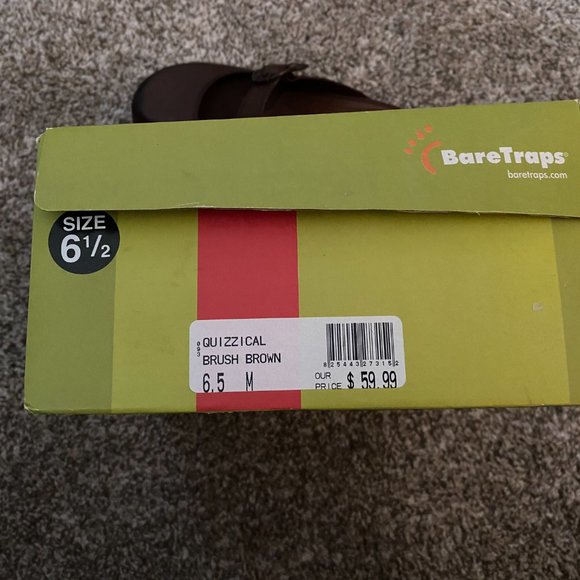 "Bare Traps" Brown Leather Slip on Clog size 6.5 NEW - Picture 9 of 9